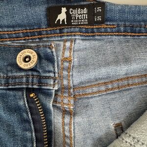 Cuidado con el Perro Women's Blue Skinny Jeans (31x31)